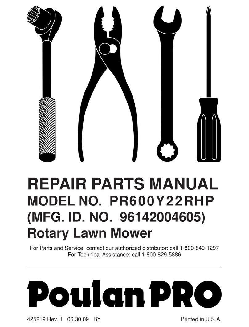 Poulan Pro PR600Y22RHP Owner's manual
