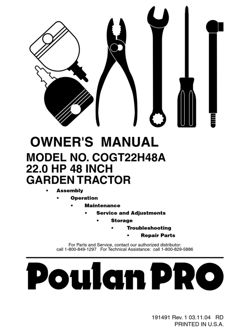 Poulan Pro COGT22H48A owner's manual