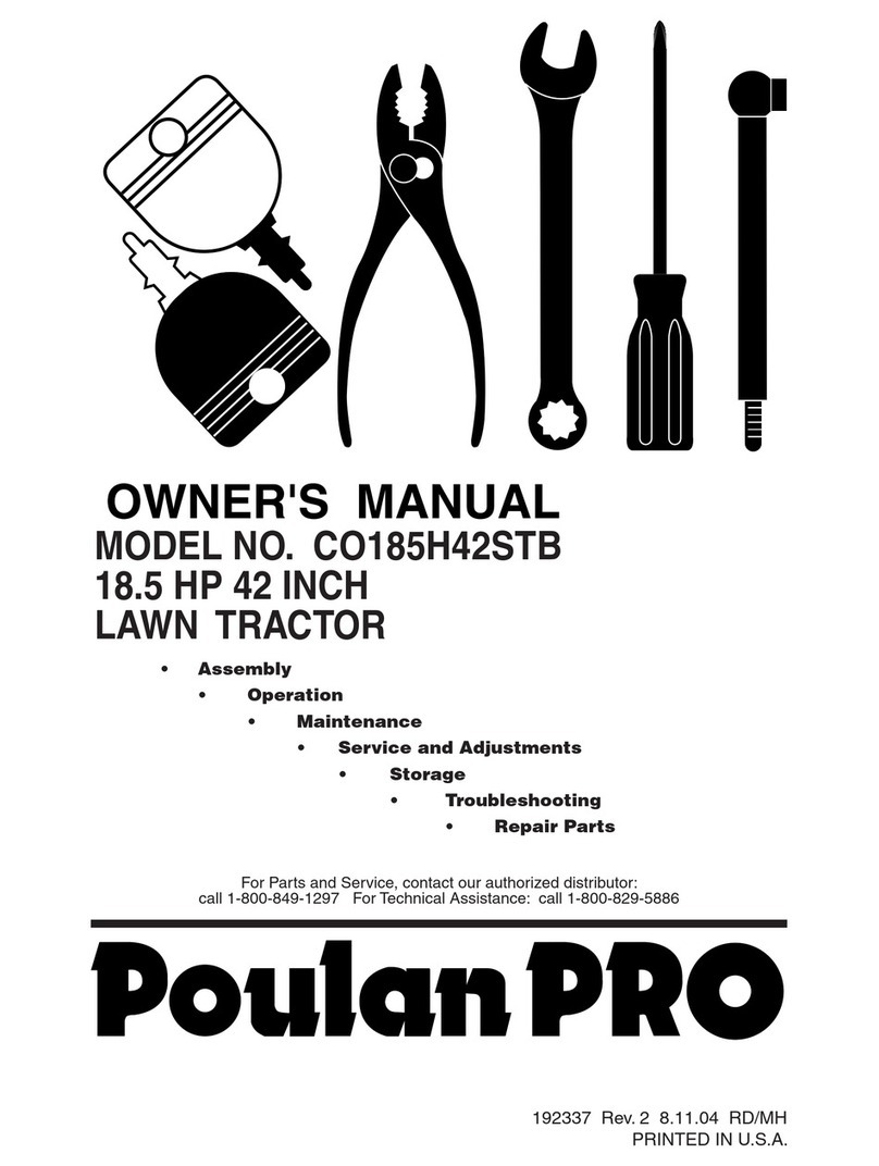 Poulan Pro CO185H42STB owner's manual
