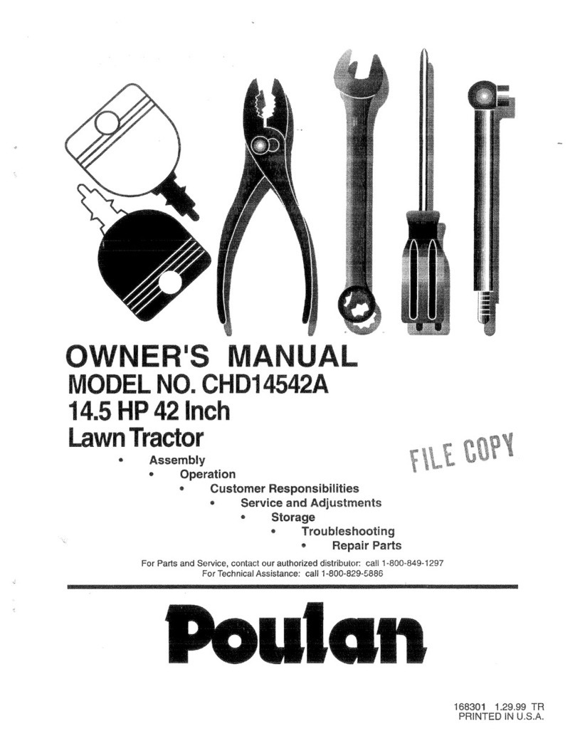 Poulan Pro 168301 owner's manual
