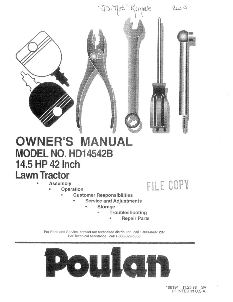 Poulan Pro 168191 User manual