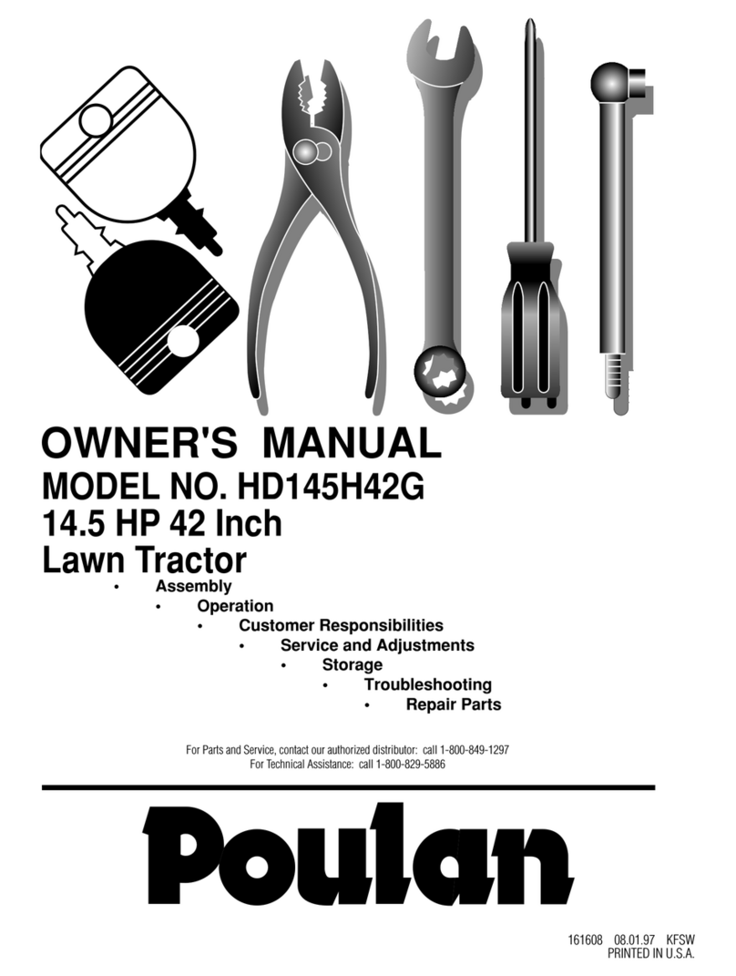 Poulan Pro 161608 User manual