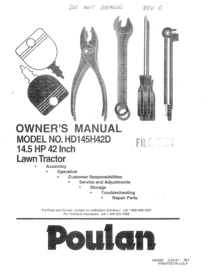 Poulan Pro 160462 User manual