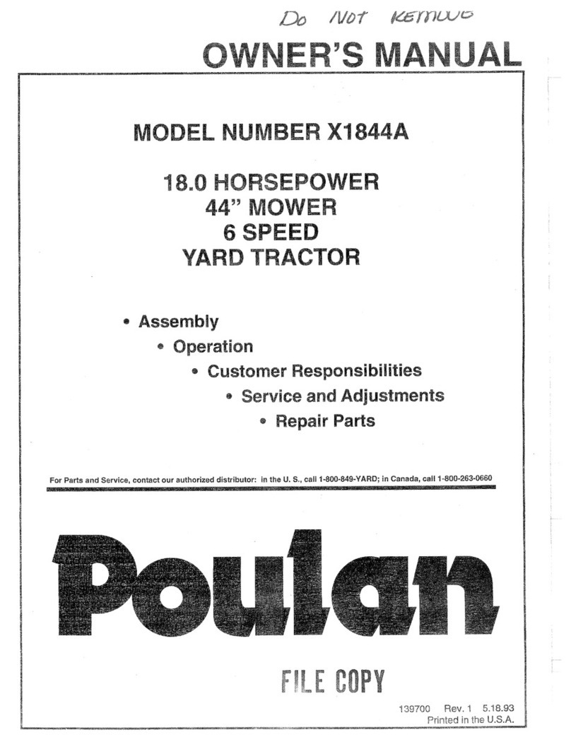 Poulan Pro 139700 owner's manual