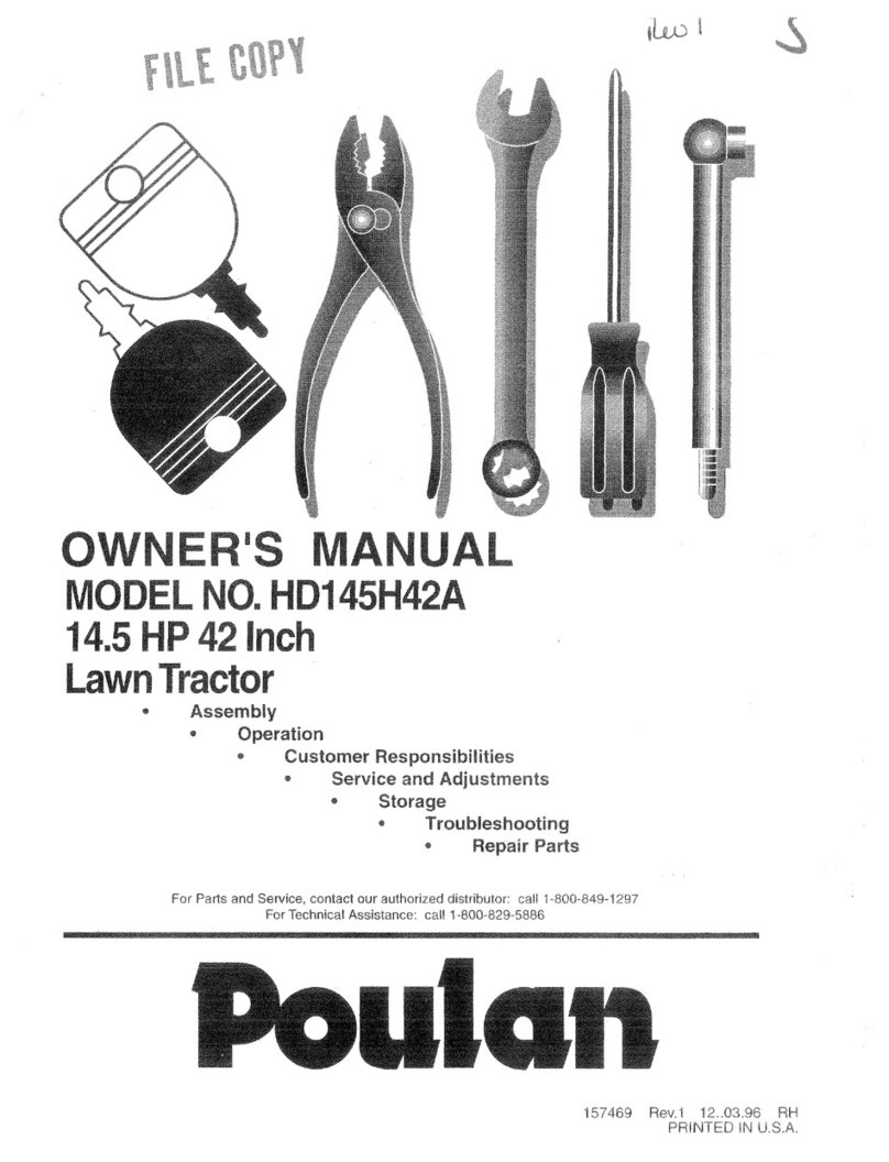 Poulan Pro 157469 owner's manual