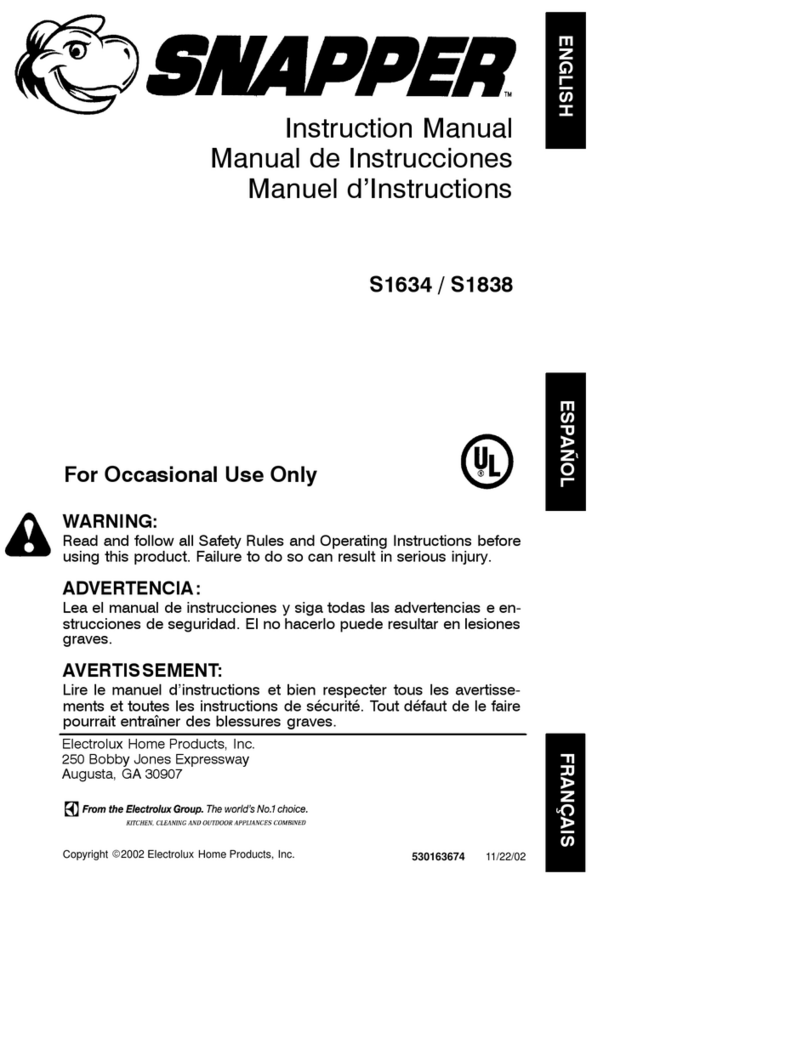 Poulan Pro S1634 User manual