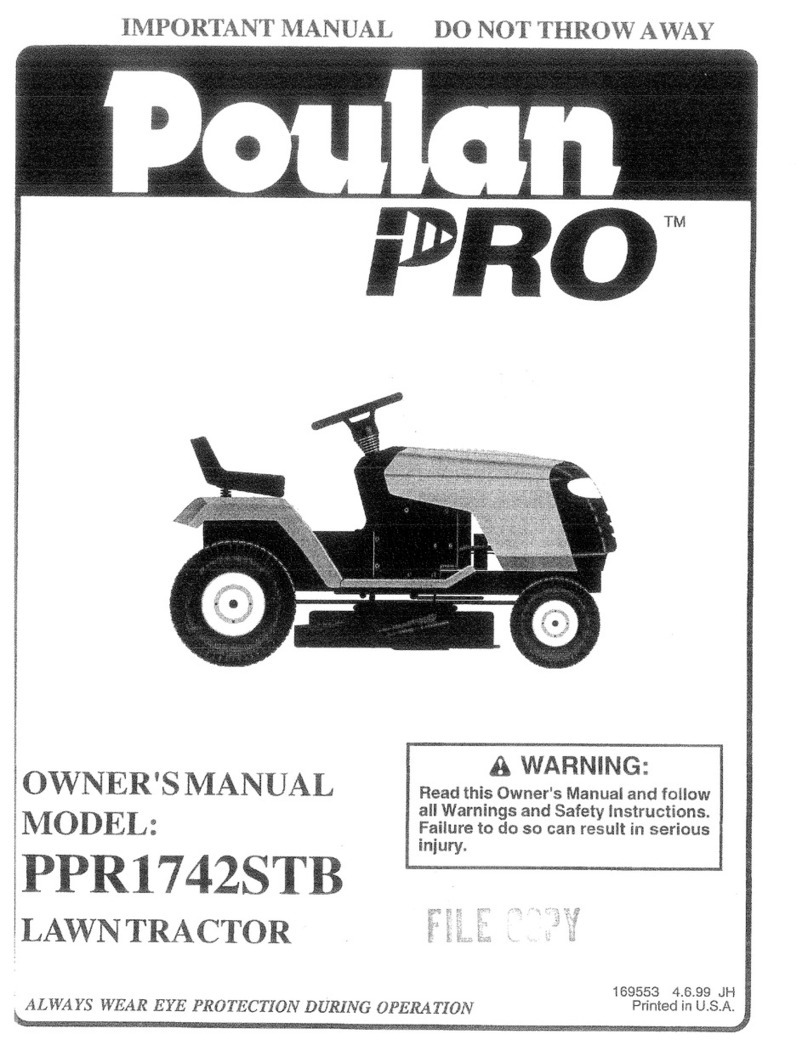 Poulan Pro 169553 owner's manual