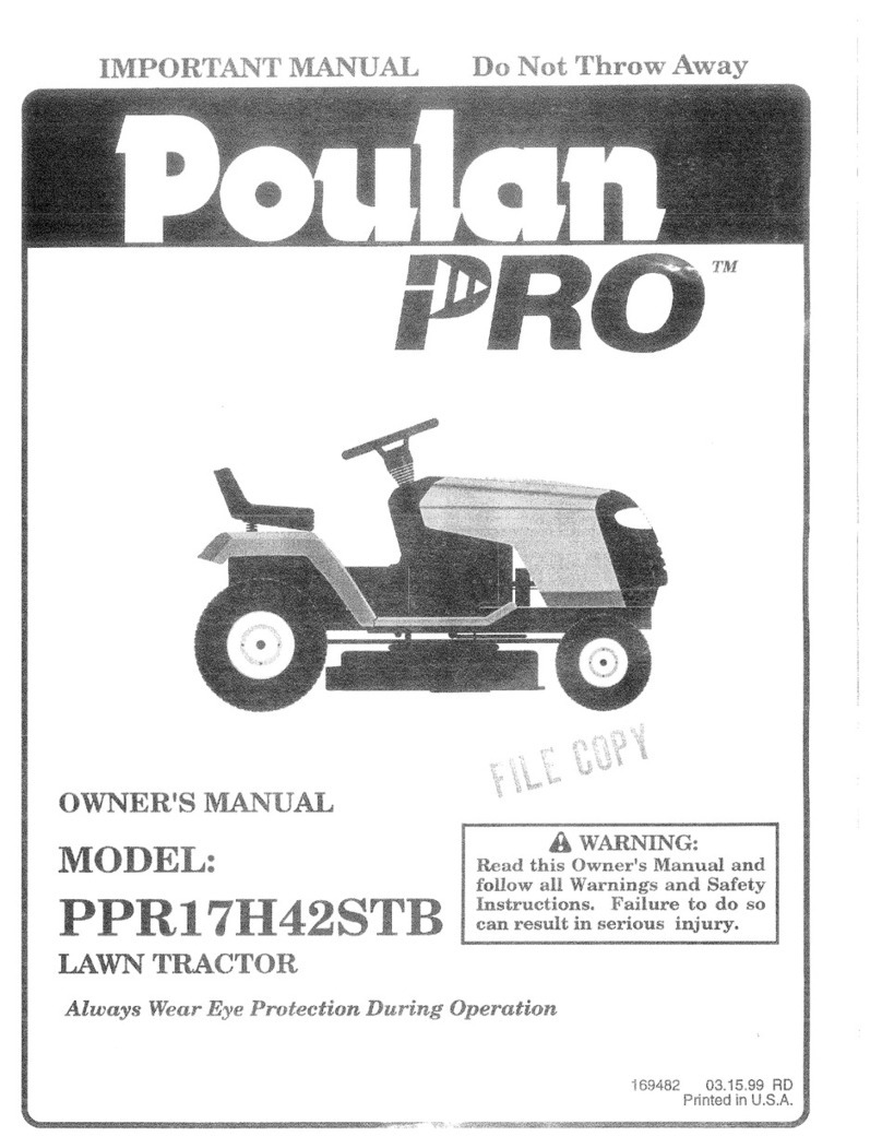 Poulan Pro 169482 owner's manual