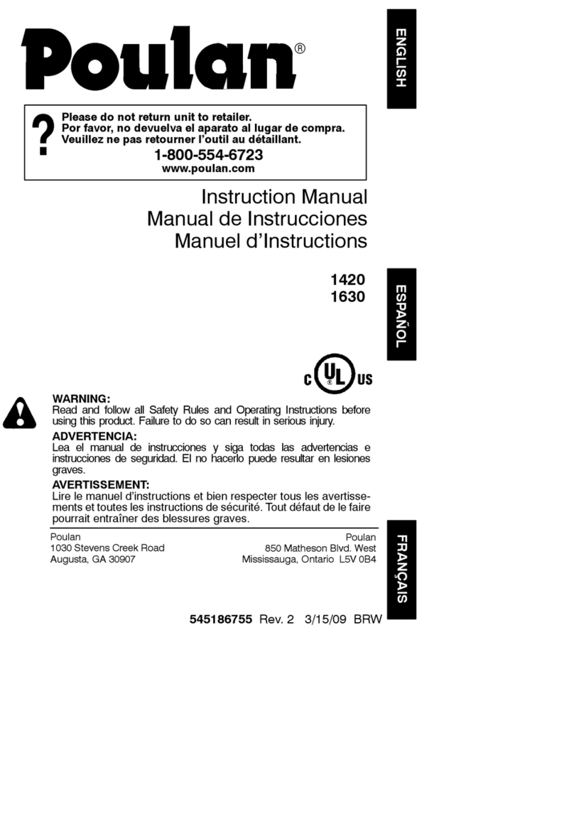 Poulan Pro 545186755 User manual Poulan Pro 545186755 User manual