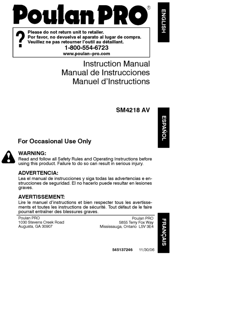 Poulan Pro 545137246 instruction manual