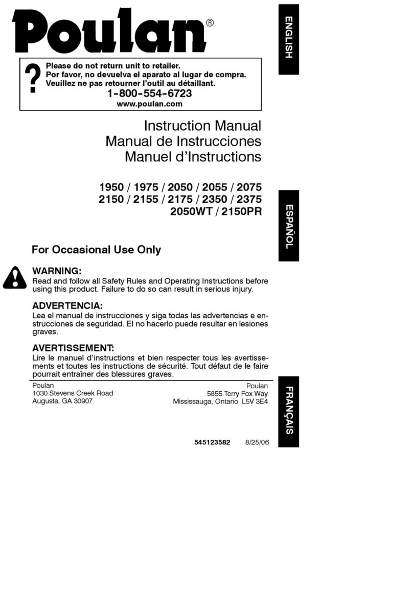 Poulan Pro 545123582 User manual Poulan Pro 545123582 User manual