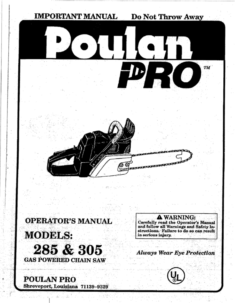 Poulan Pro PRO 305 User manual
