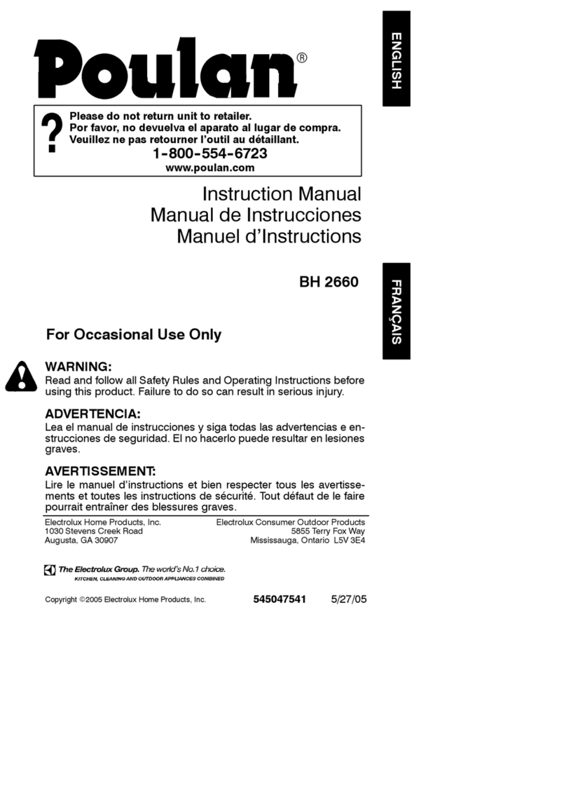 Poulan Pro BH 2660 instruction manual