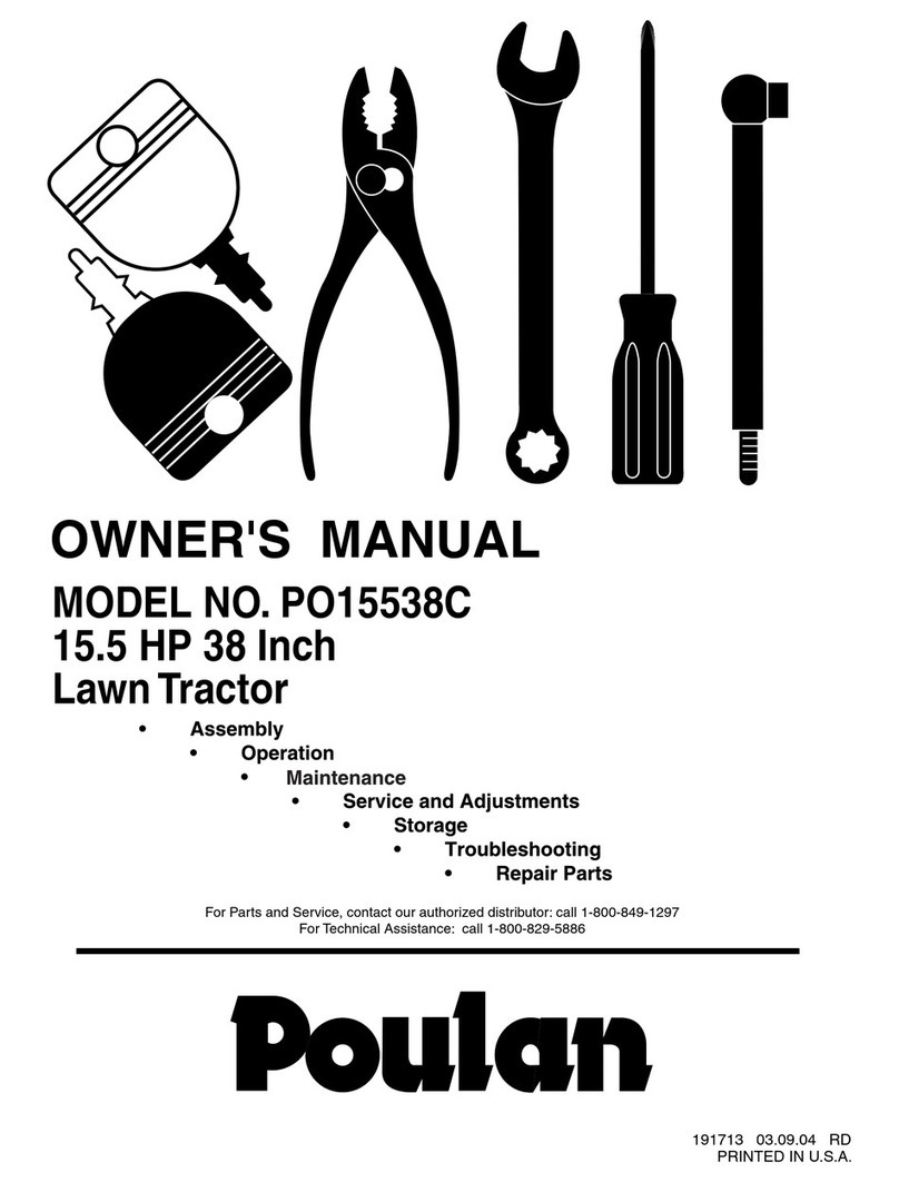 Poulan Pro 191713 owner's manual
