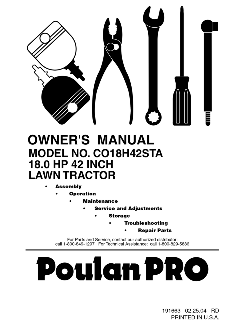 Poulan Pro 191663 User manual