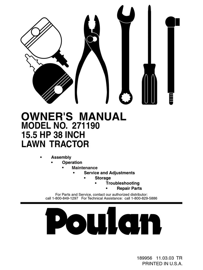 Poulan Pro 189956 User manual