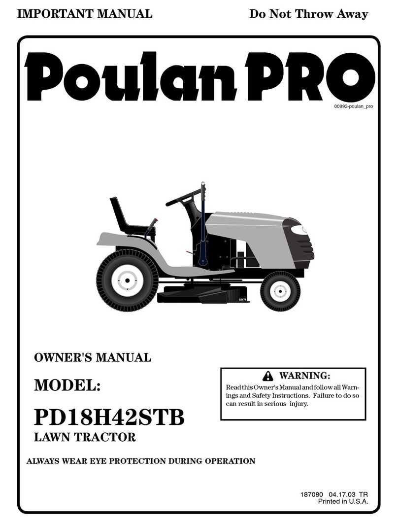 Poulan Pro 187080 Operator's manual