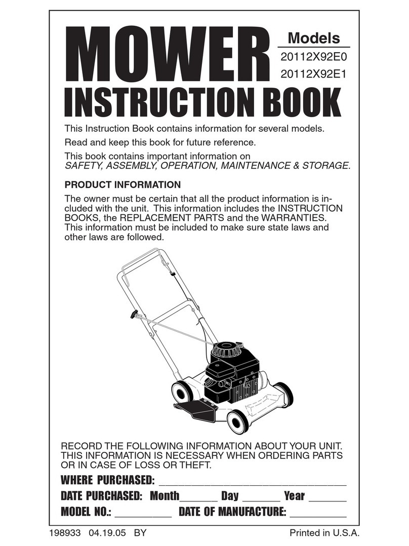 Murray 198933 User manual