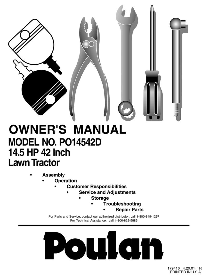 Poulan Pro 179416 User manual