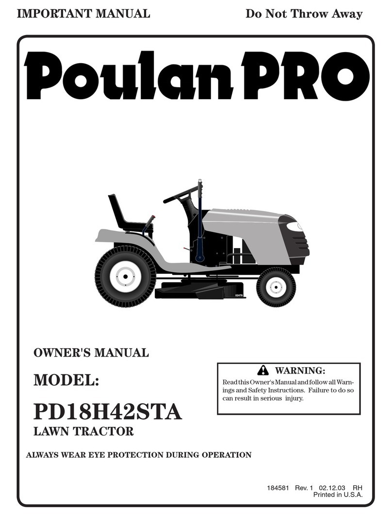 Poulan Pro 184581 owner's manual