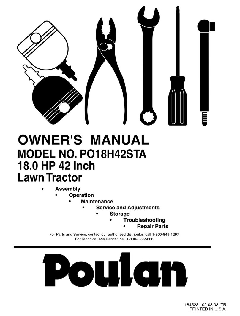 Poulan Pro 184523 owner's manual