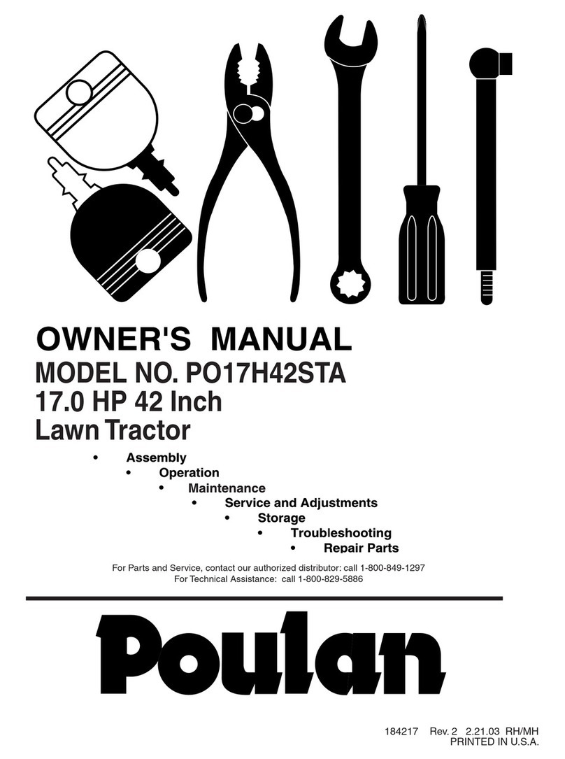 Poulan Pro 184217 owner's manual