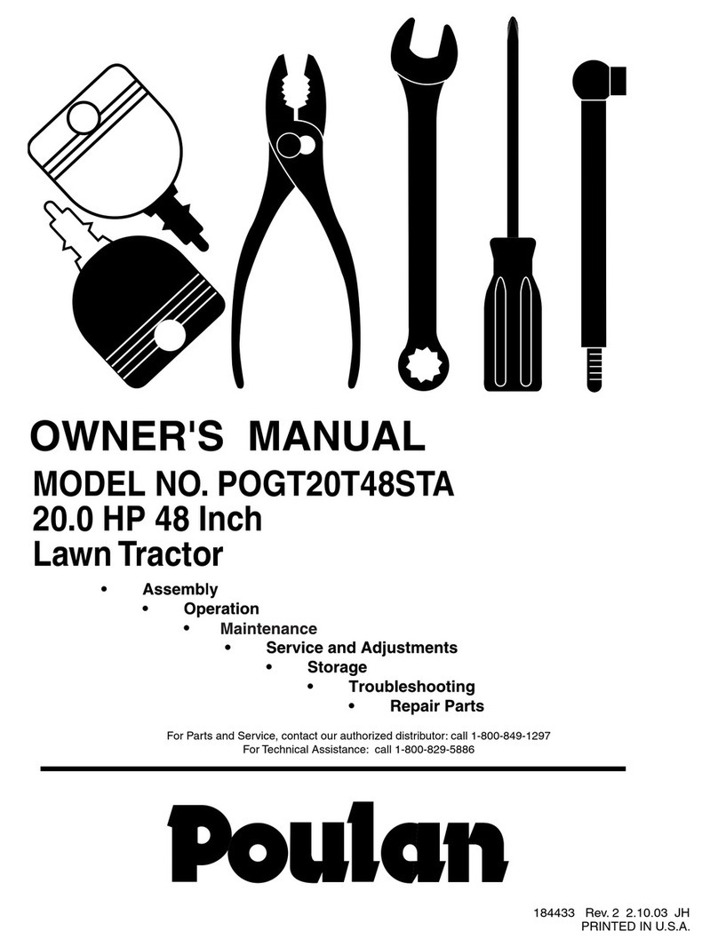 Poulan Pro 184433 User manual