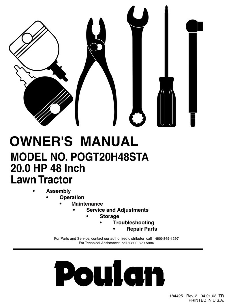 Poulan Pro 184425 owner's manual