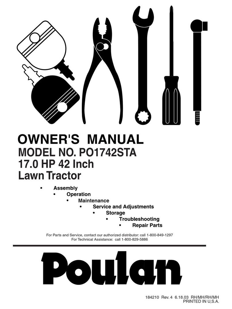 Poulan Pro 184210 owner's manual