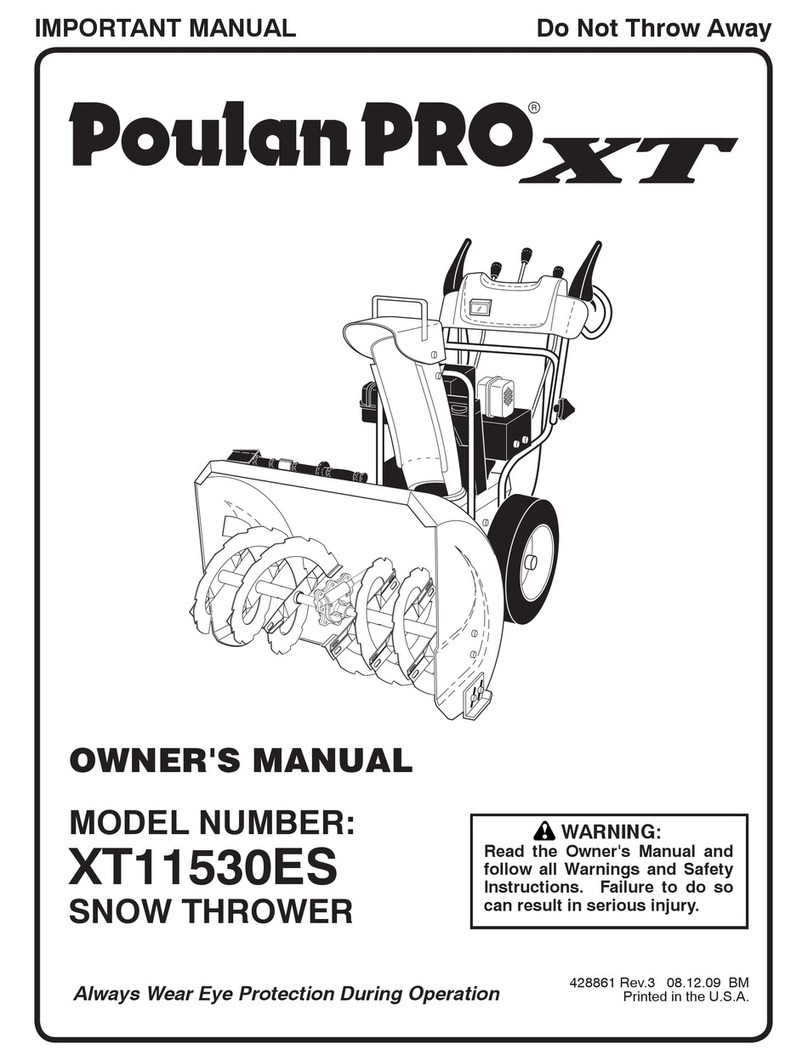 Poulan Pro 428861 User manual