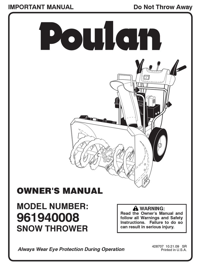 Poulan Pro 428707 User manual