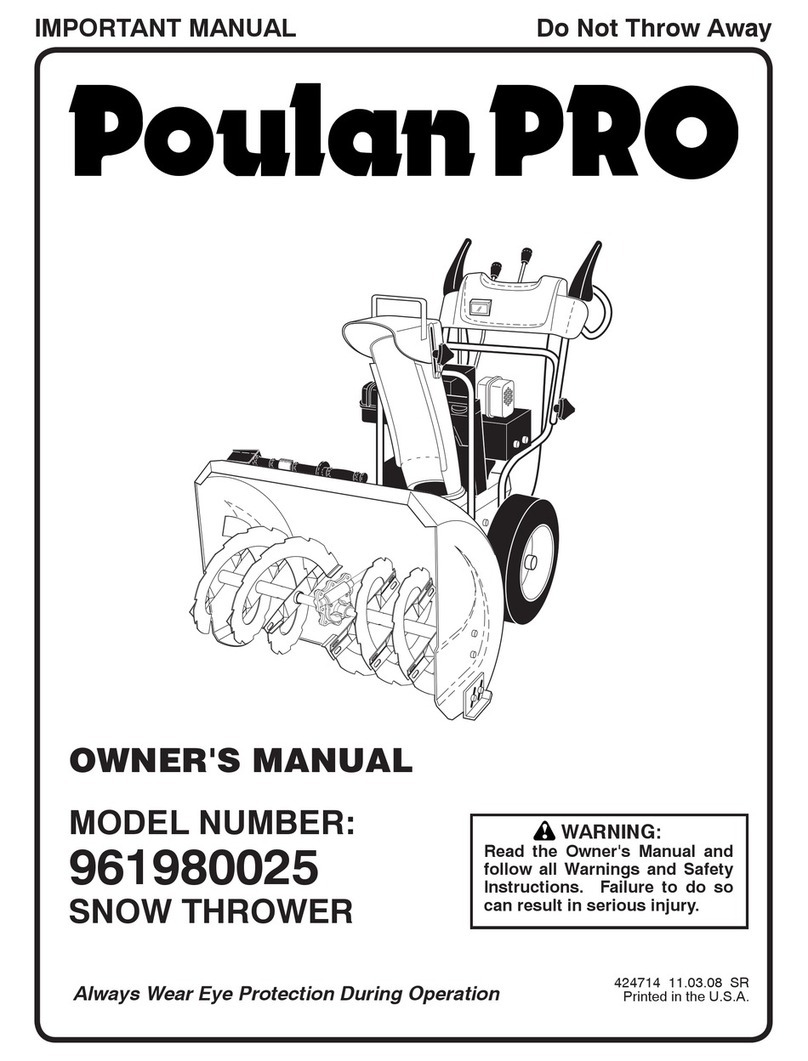 Poulan Pro 424714 User manual