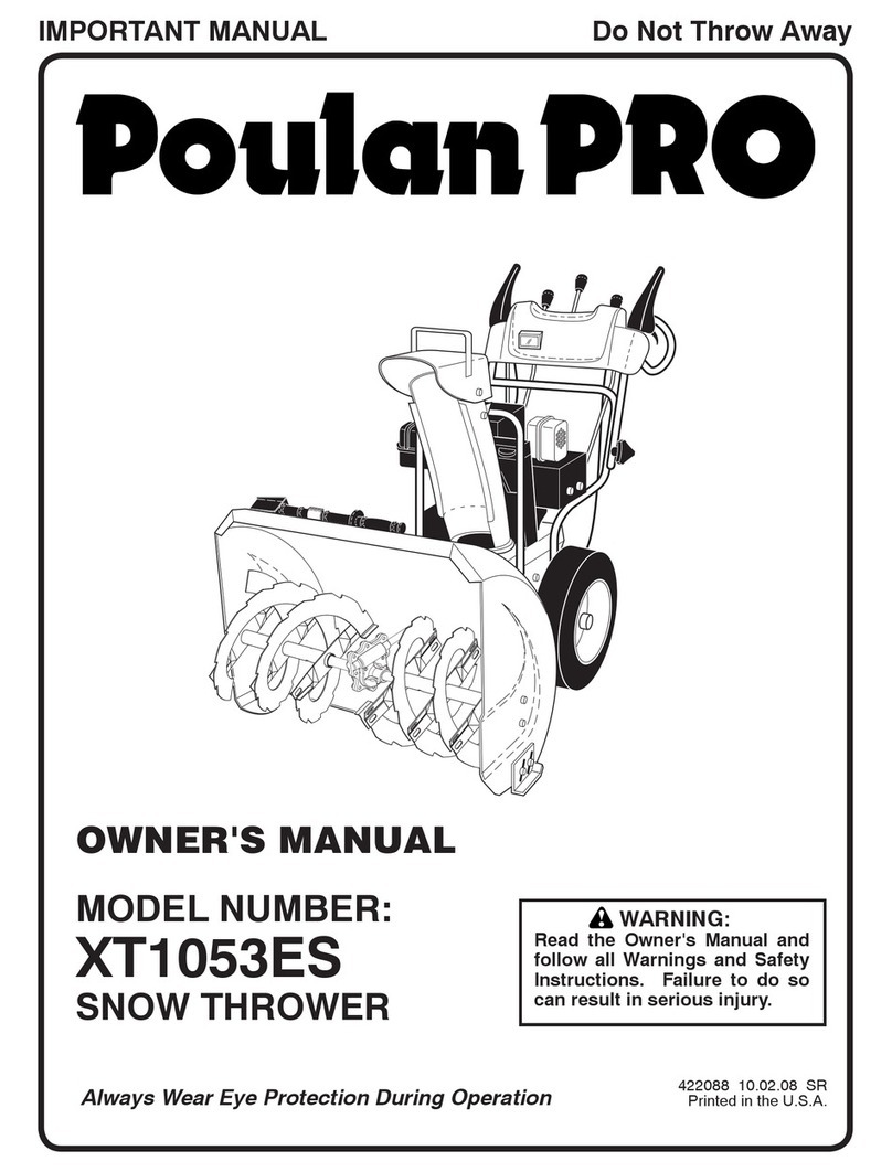 Poulan Pro 422088 User manual