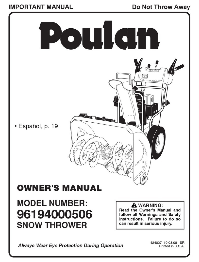 Poulan Pro 424027 owner's manual