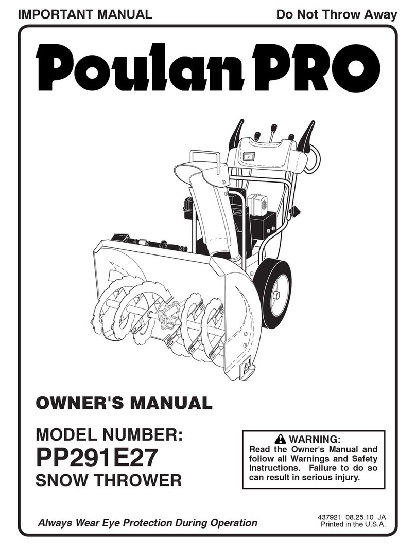 Poulan Pro 437921 User manual