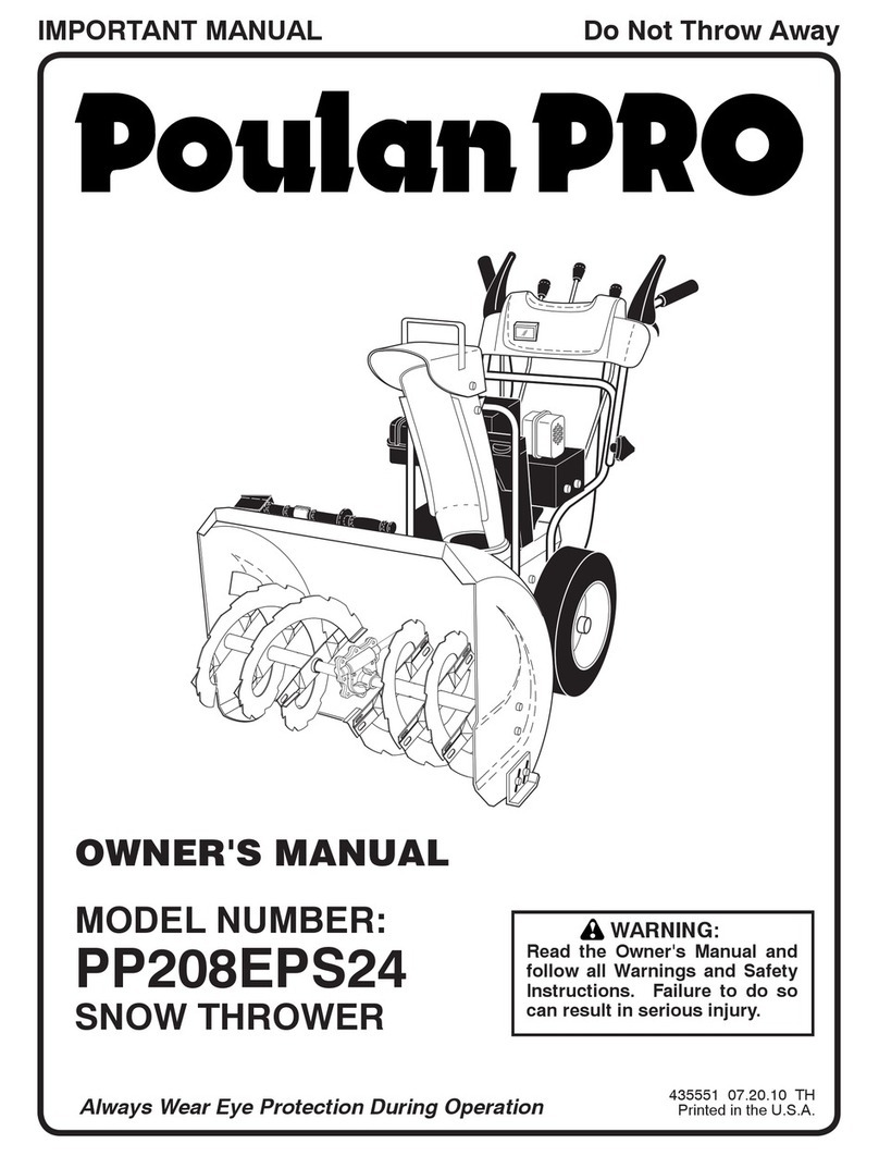 Poulan Pro 435551 owner's manual