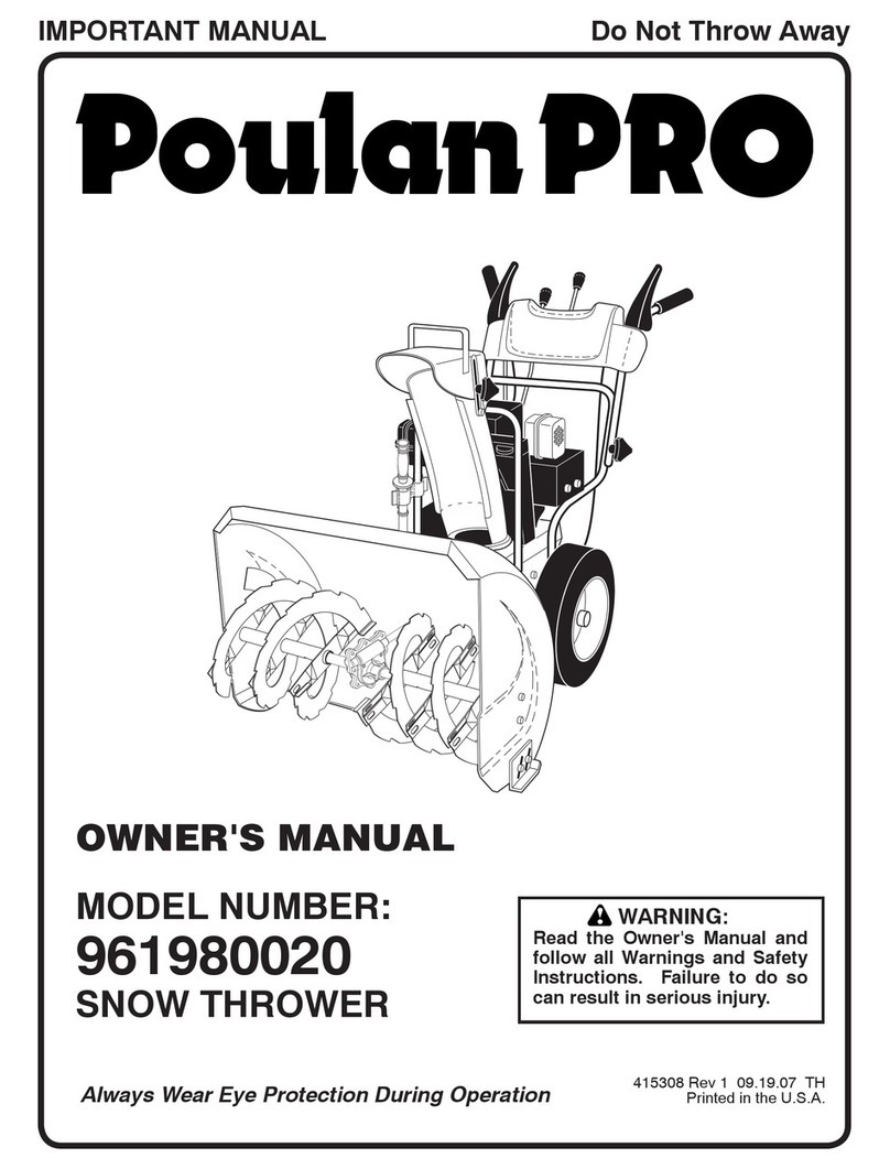 Poulan Pro 415308 owner's manual