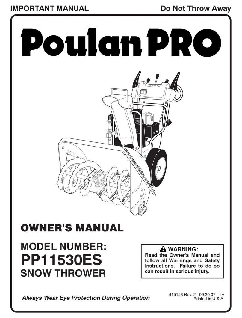 Poulan Pro 415153 User manual