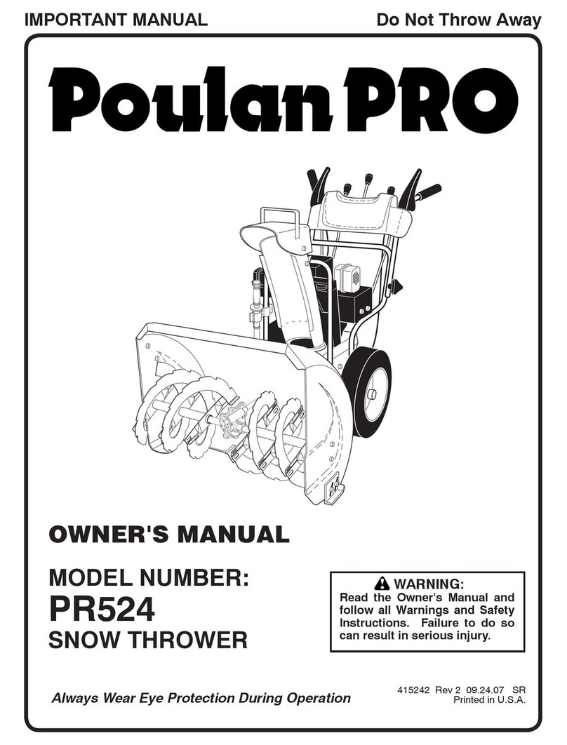 Poulan Pro 415242 owner's manual