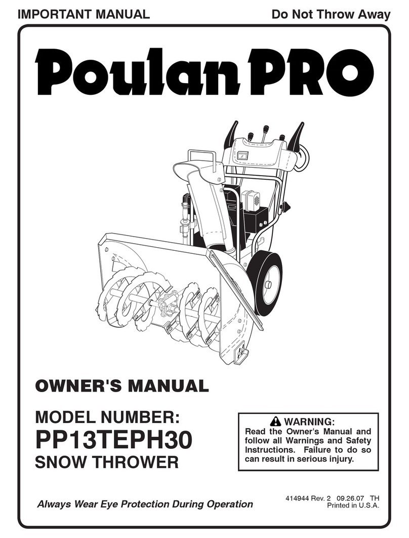 Poulan Pro 414944 User manual