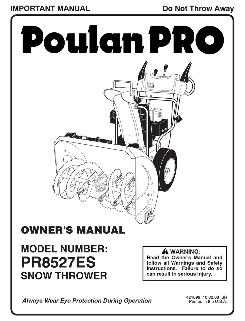 Poulan Pro 421899 owner's manual