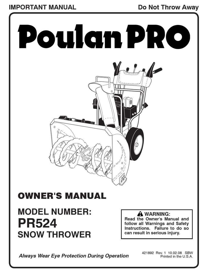 Poulan Pro 421892 User manual