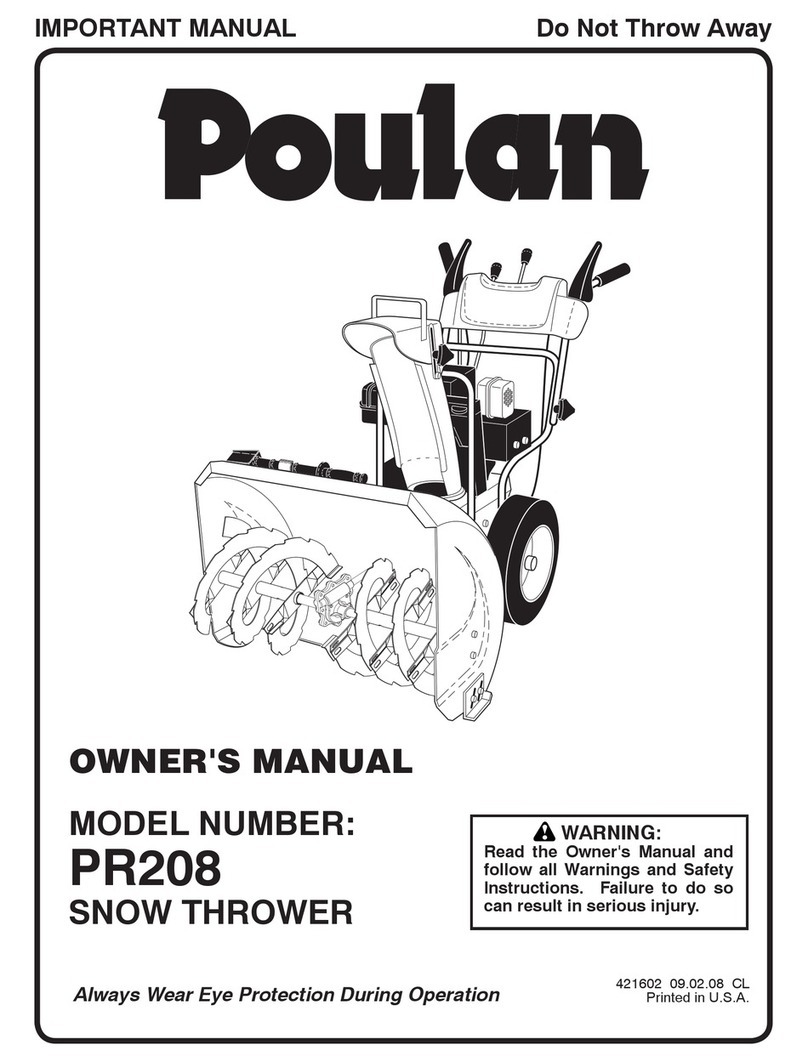 Poulan Pro 421602 owner's manual