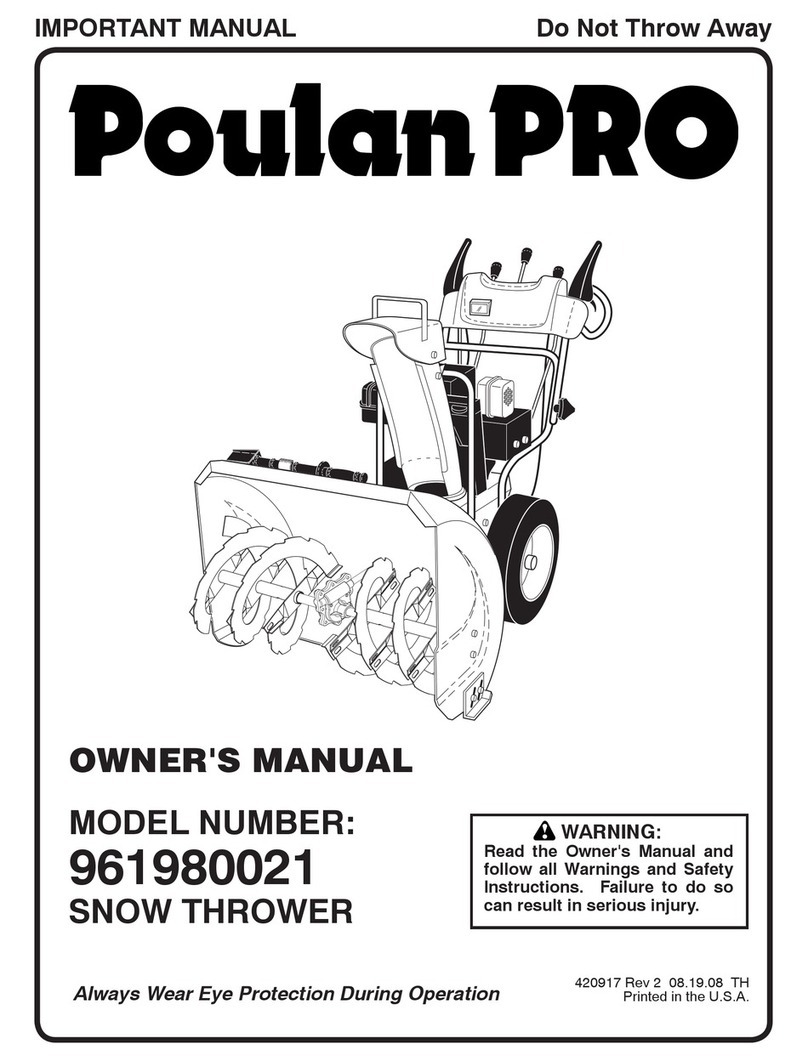 Poulan Pro 420917 User manual