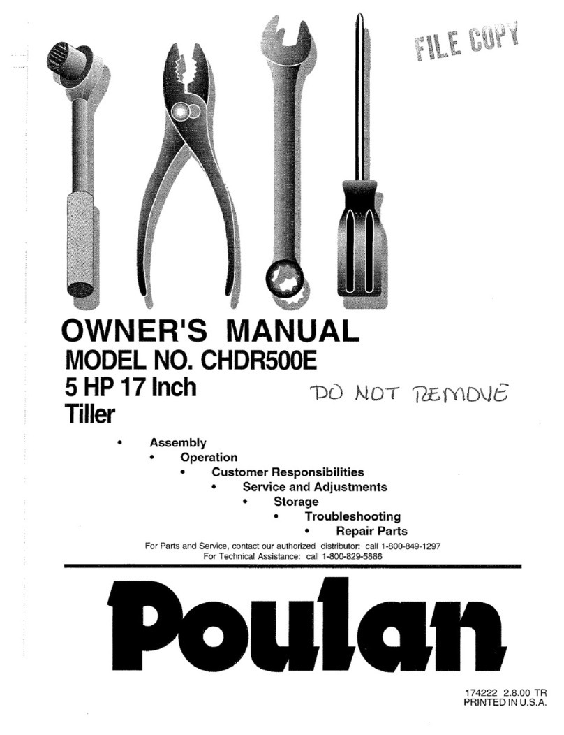 Poulan Pro 174222 User manual