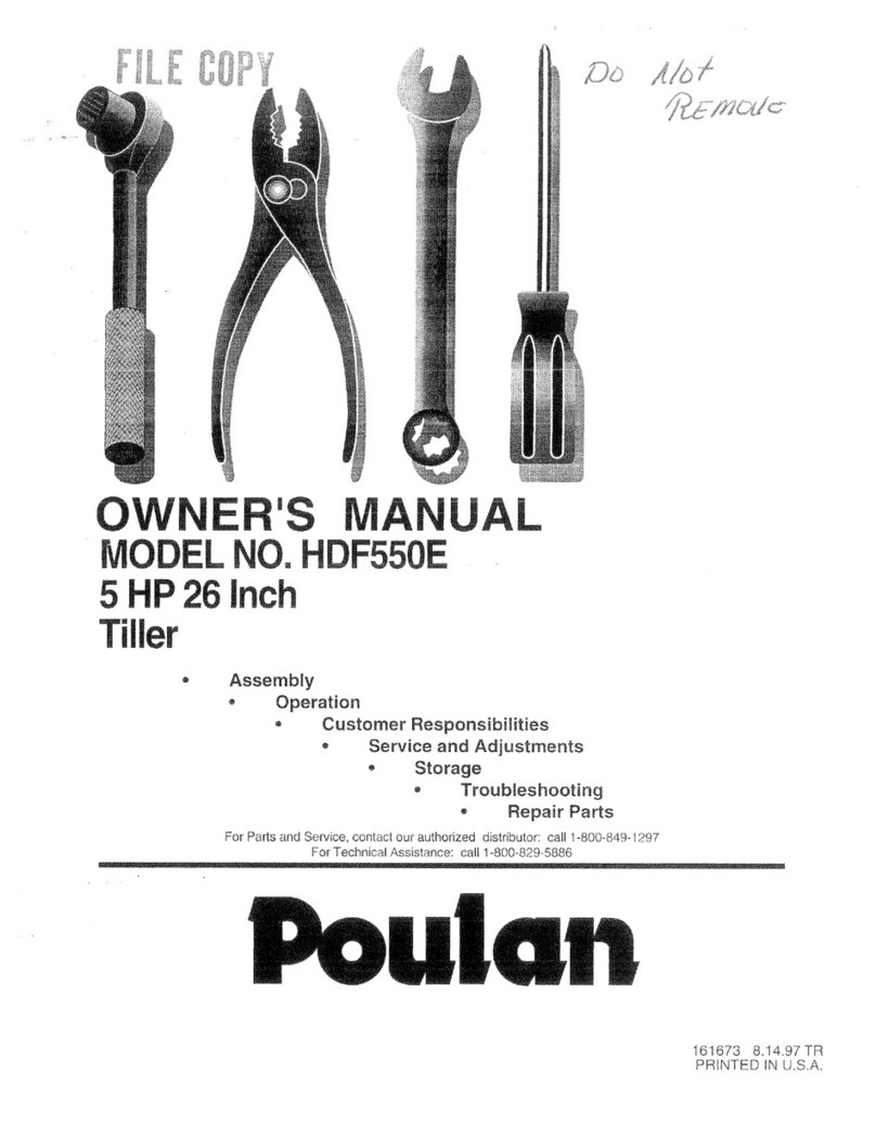 Poulan Pro 161673 User manual