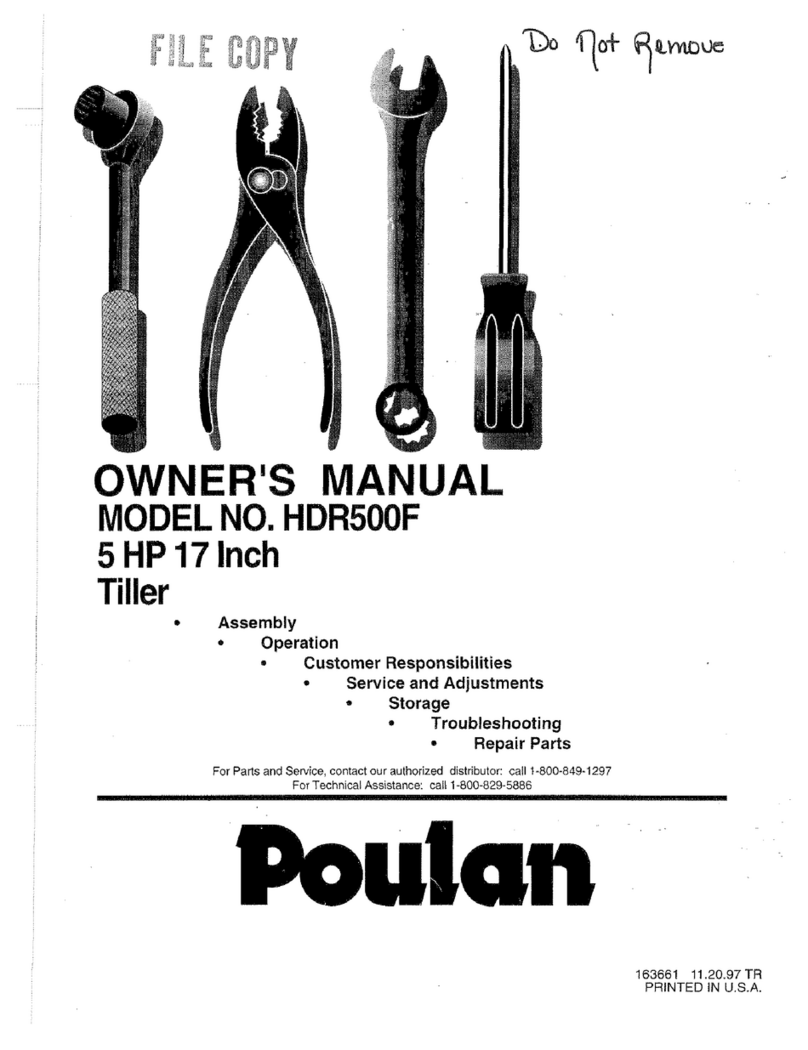 Poulan Pro 163661 User manual