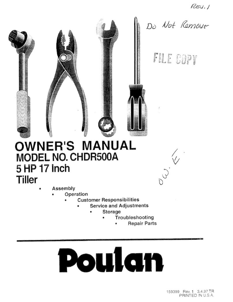 Poulan Pro 159399 User manual