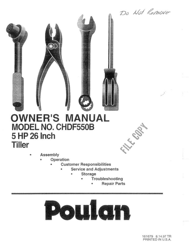 Poulan Pro 161679 User manual