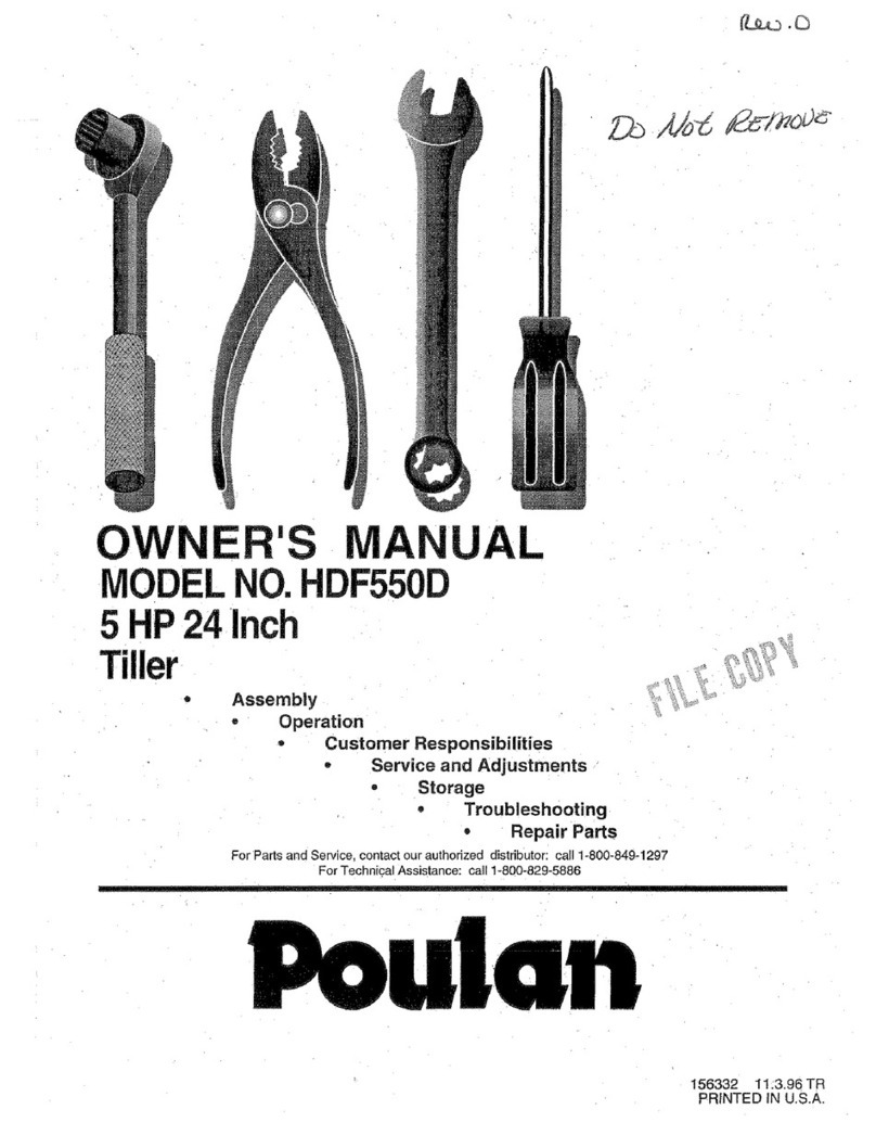 Poulan Pro 156332 User manual